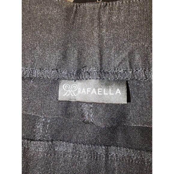 Rafaella Stretch Slim Pull-On Pants Women's Sz 18 Black Solid Chino Stretch - Picture 9 of 11